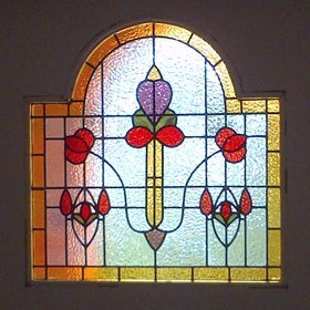 roses stained glass window